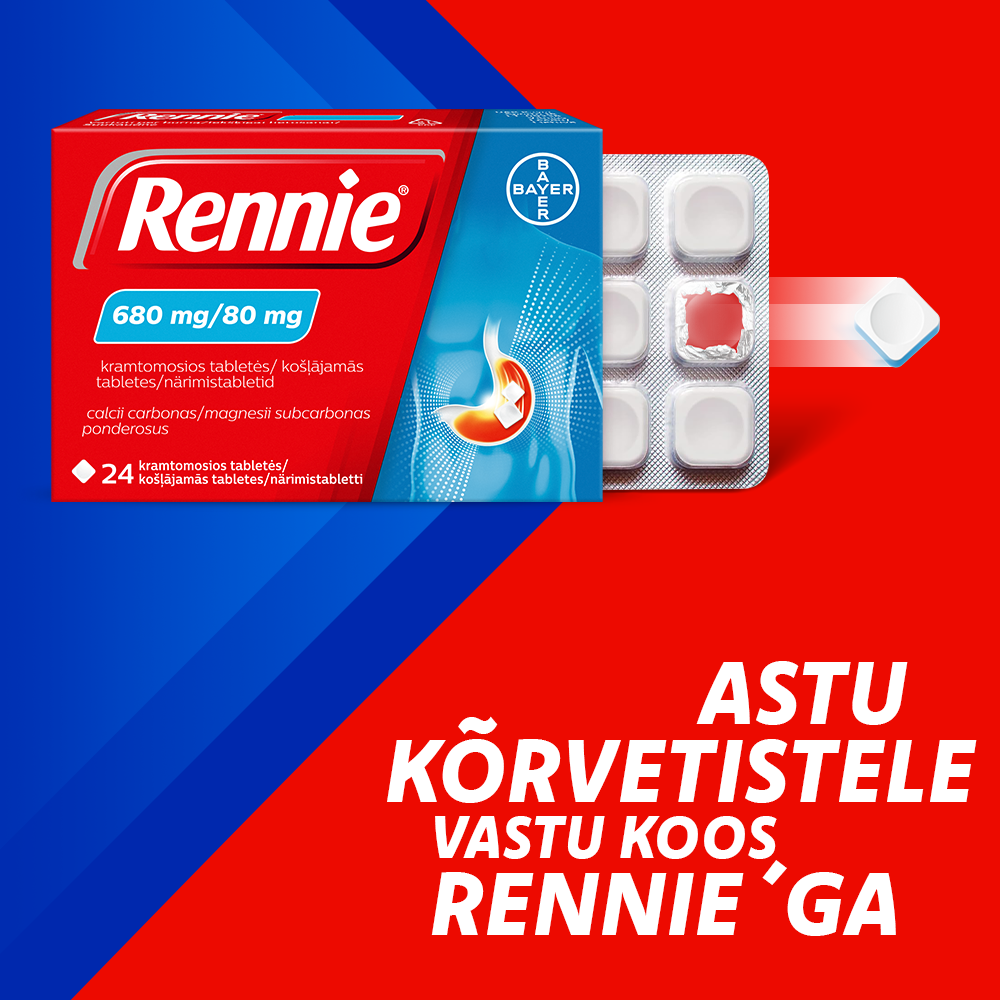 RENNIE NÄRIMISTABLETT 680MG+80MG N24