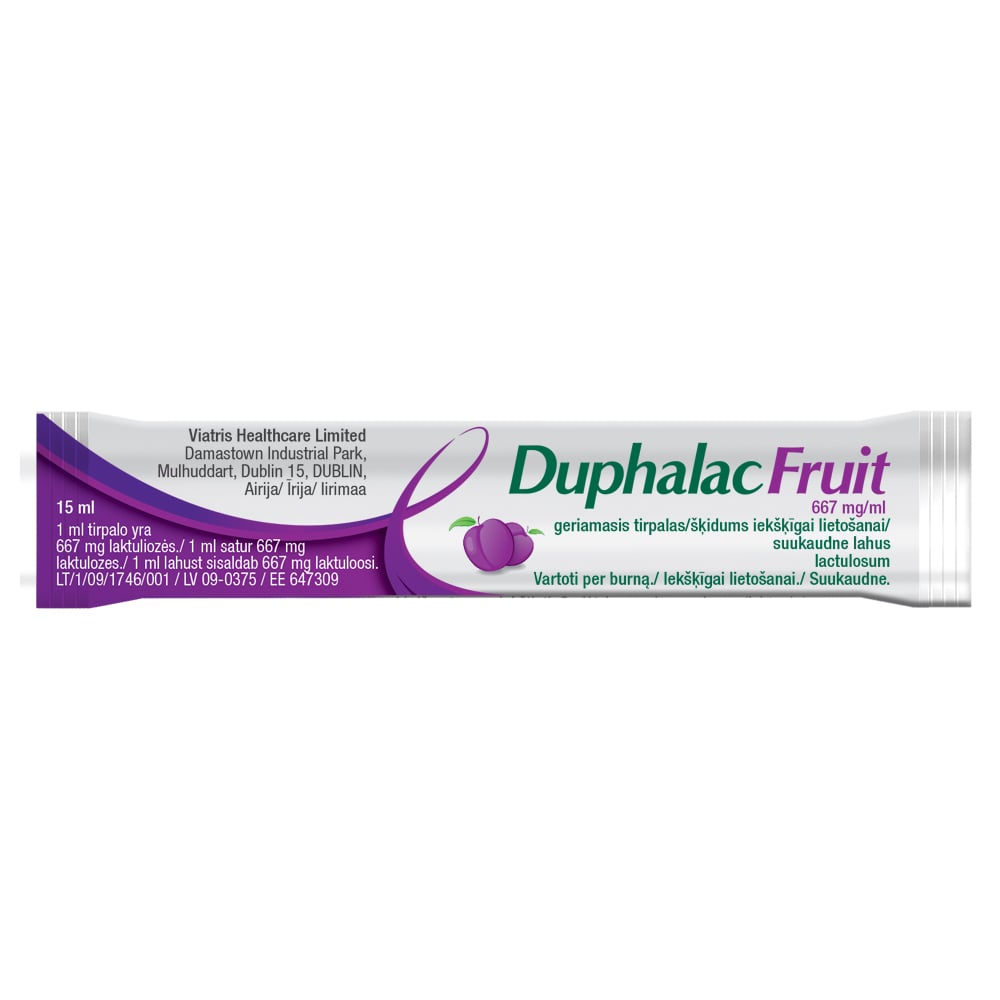 DUPHALAC FRUIT 667 MG/ML SUUKAUDNE LAHUS 667MG/1ML 15ML N20