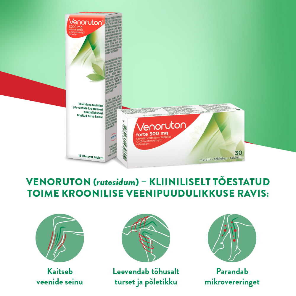 VENORUTON FORTE TBL 500MG N30