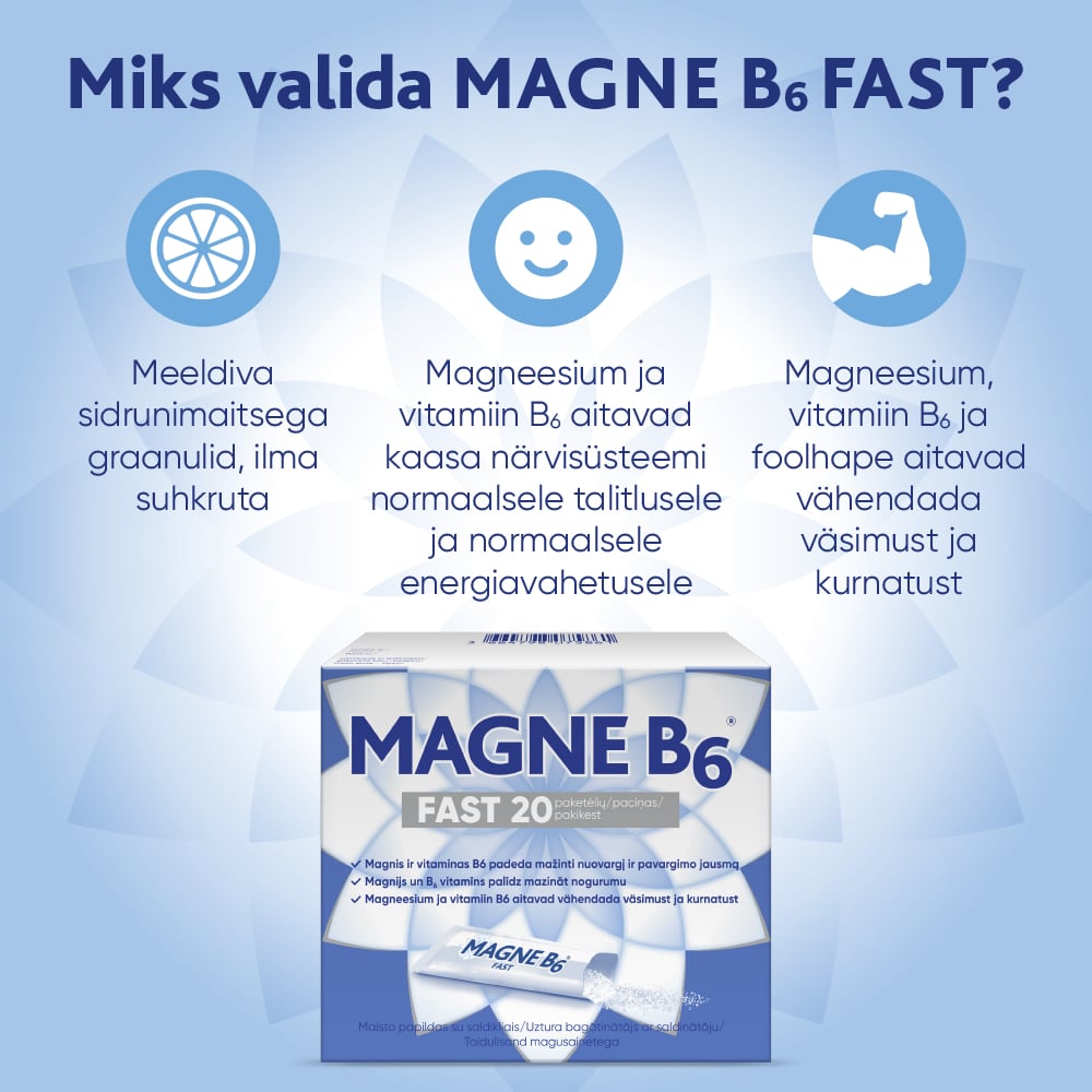 MAGNE B6 FAST GRAANULID N20