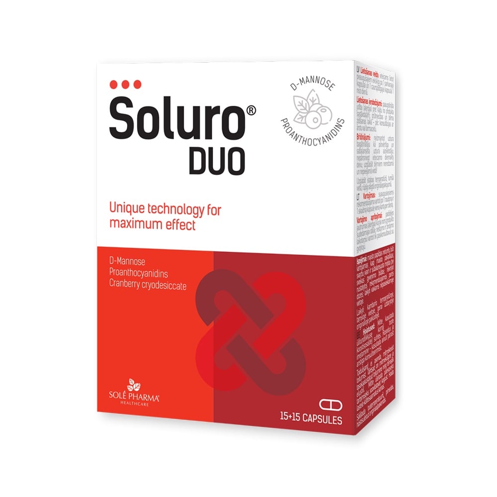 SOLE PHARMA SOLURO DUO KAPSLID N15+15
