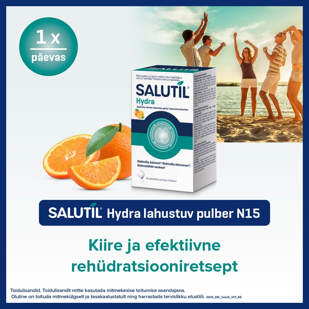 SALUTIL HYDRA LAHUSTUV PULBER APELSINIMAITSELINE N15