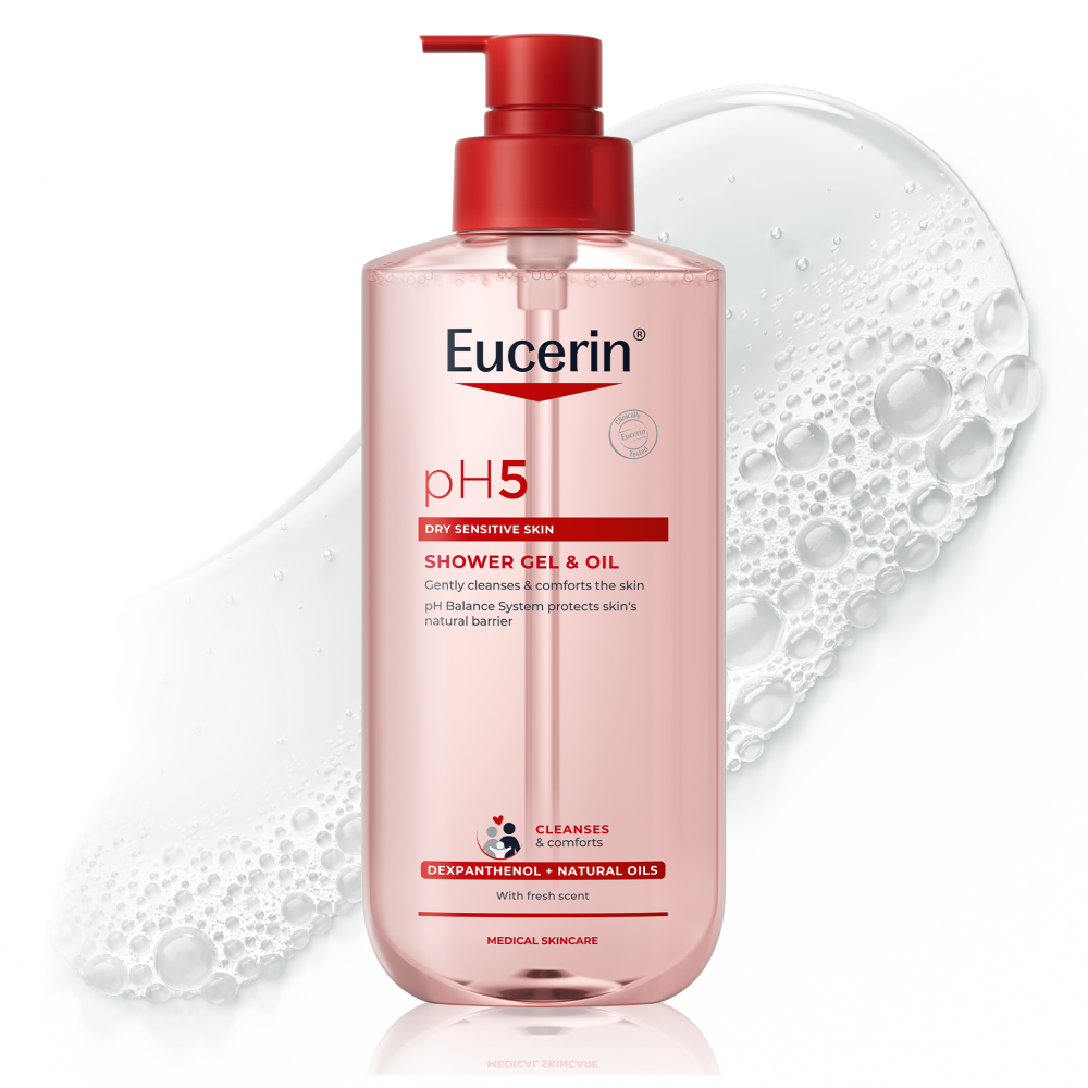 EUCERIN PH5 DUŠIGEEL-ÕLI KUIVALE JA TUNDLIKULE NAHALE 400ML