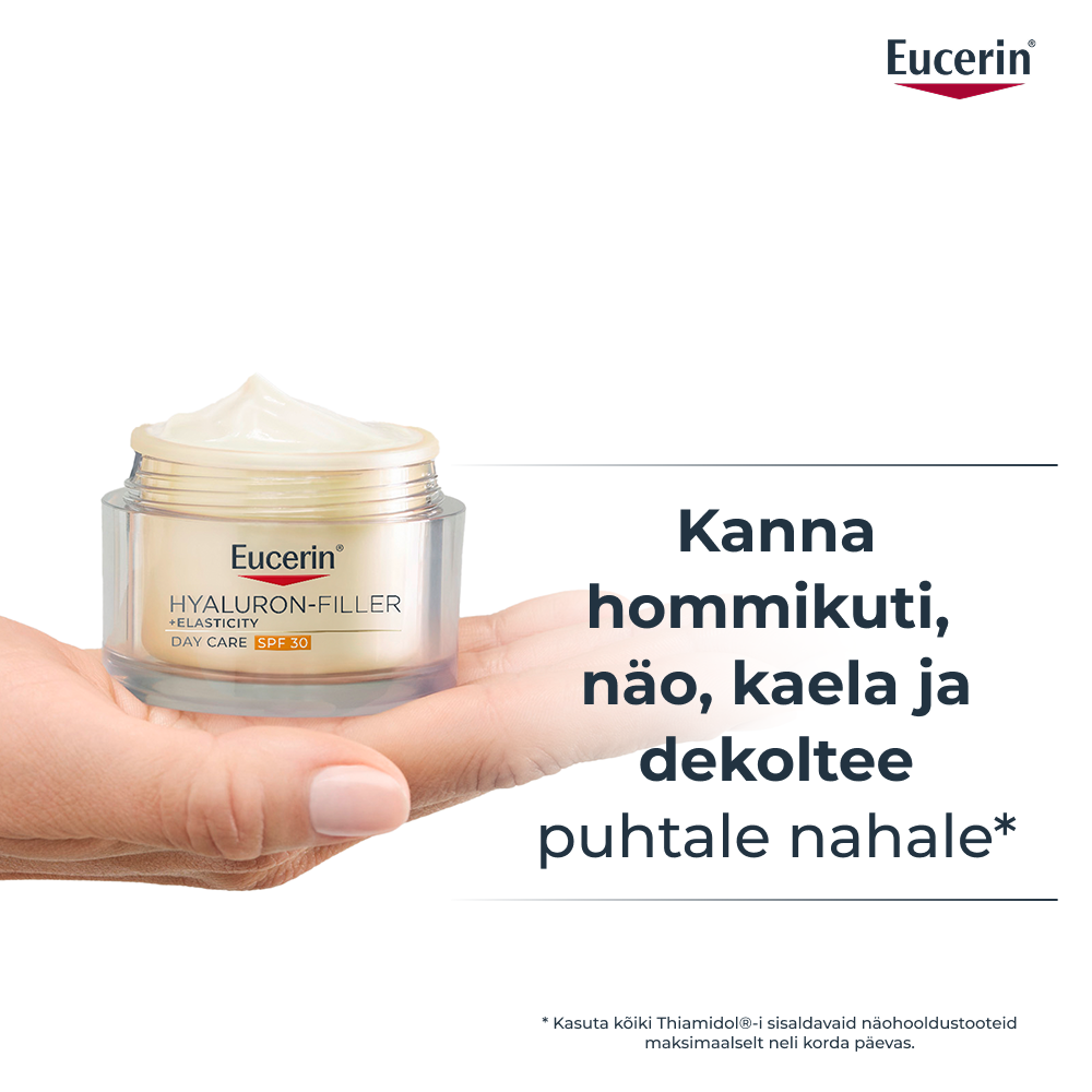 EUCERIN HYALURON-FILLER + ELASTICITY PÄEVAKREEM SPF30 TÄITEPAKEND 50ML