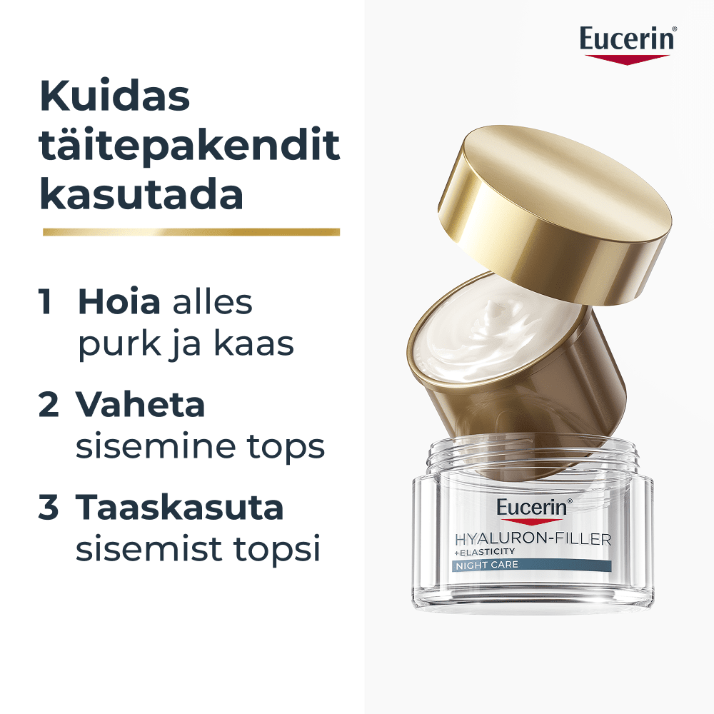 EUCERIN HYALURON-FILLER + ELASTICITY ÖÖKREEM TÄITEPAKEND 50ML