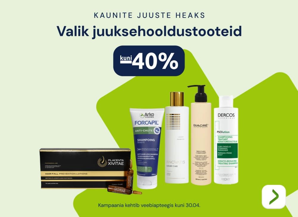Valik juuksehooldustooteid kuni -40%