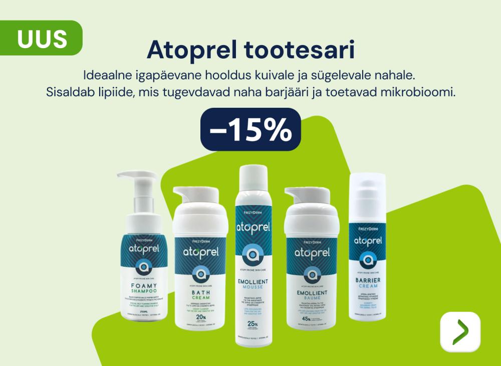Atoprei tootesari -15%