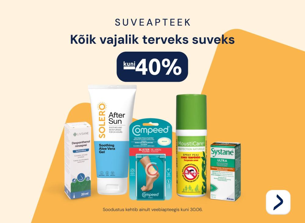 Kõik vajalik terveks suveks kuni -40%