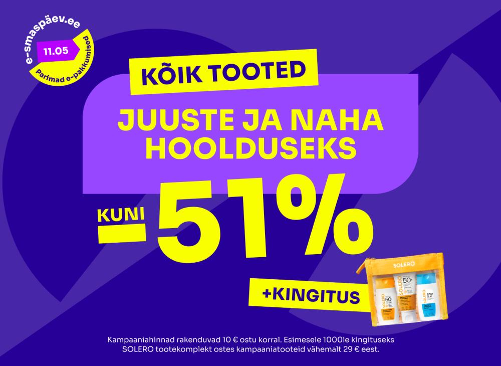 Juuste ja naha hoolduseks kuni -51%