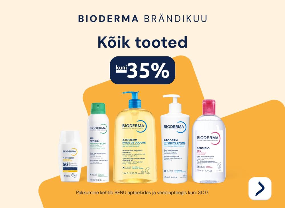 Bioderma kõik tooted kuni -35%