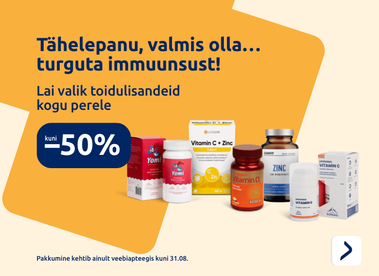 Lai valik toidulisandeid kogu perele kuni -50%