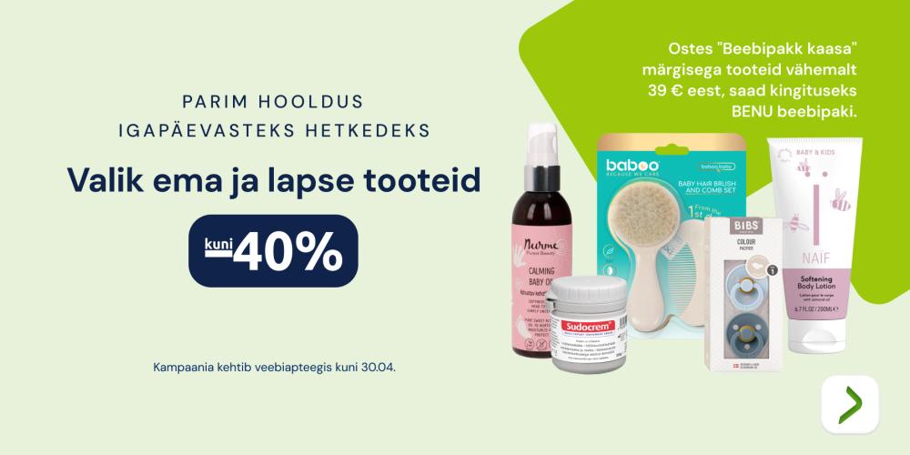 Valik ema ja lapse tooteid kuni  40%