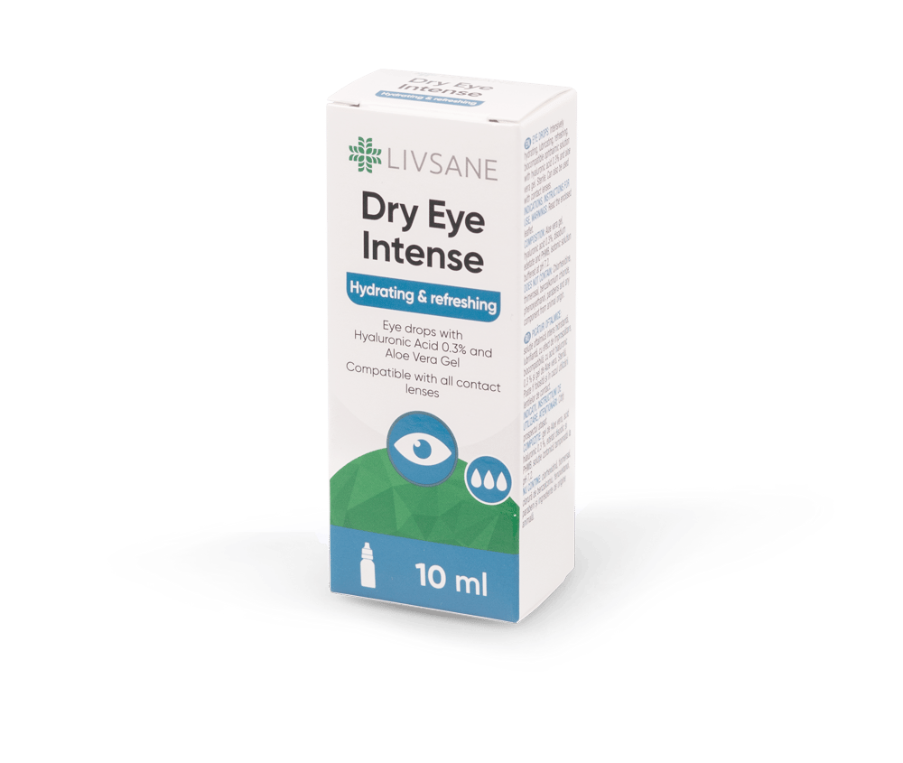 LIVSANE SILMATILGAD KUIVADELE SILMADELE INTENSIIVSED 10ML