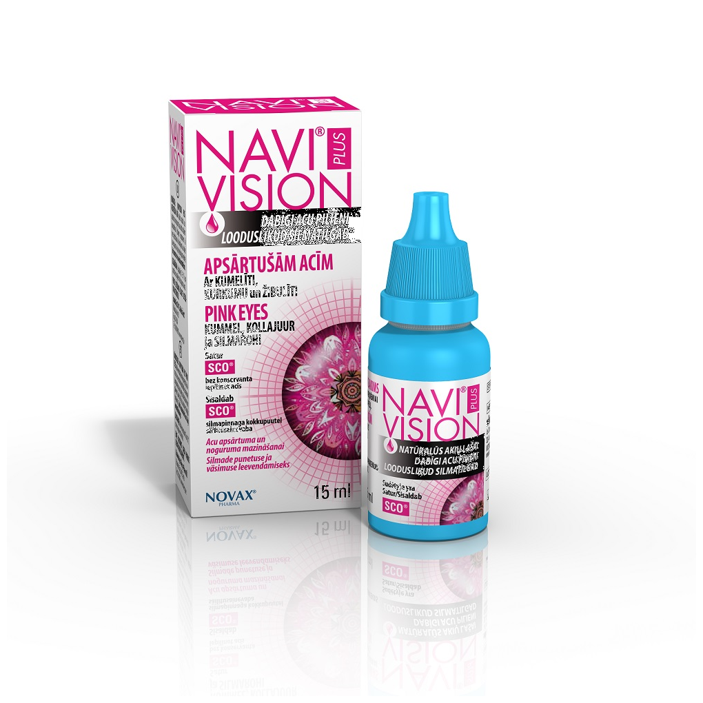 NAVI VISION PLUS PINK EYES SILMATILGAD 15ML