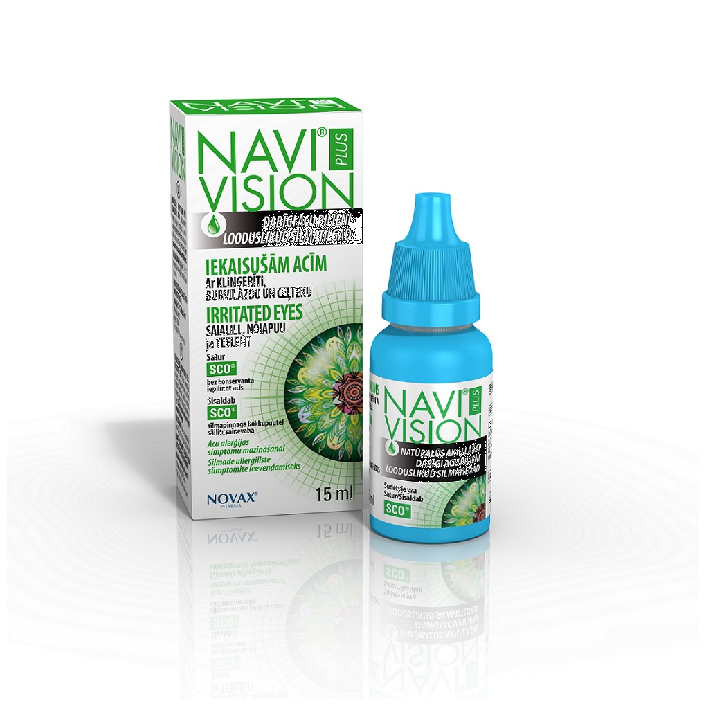 NAVI VISION PLUS IRRITATED EYES SILMATILGAD 15ML