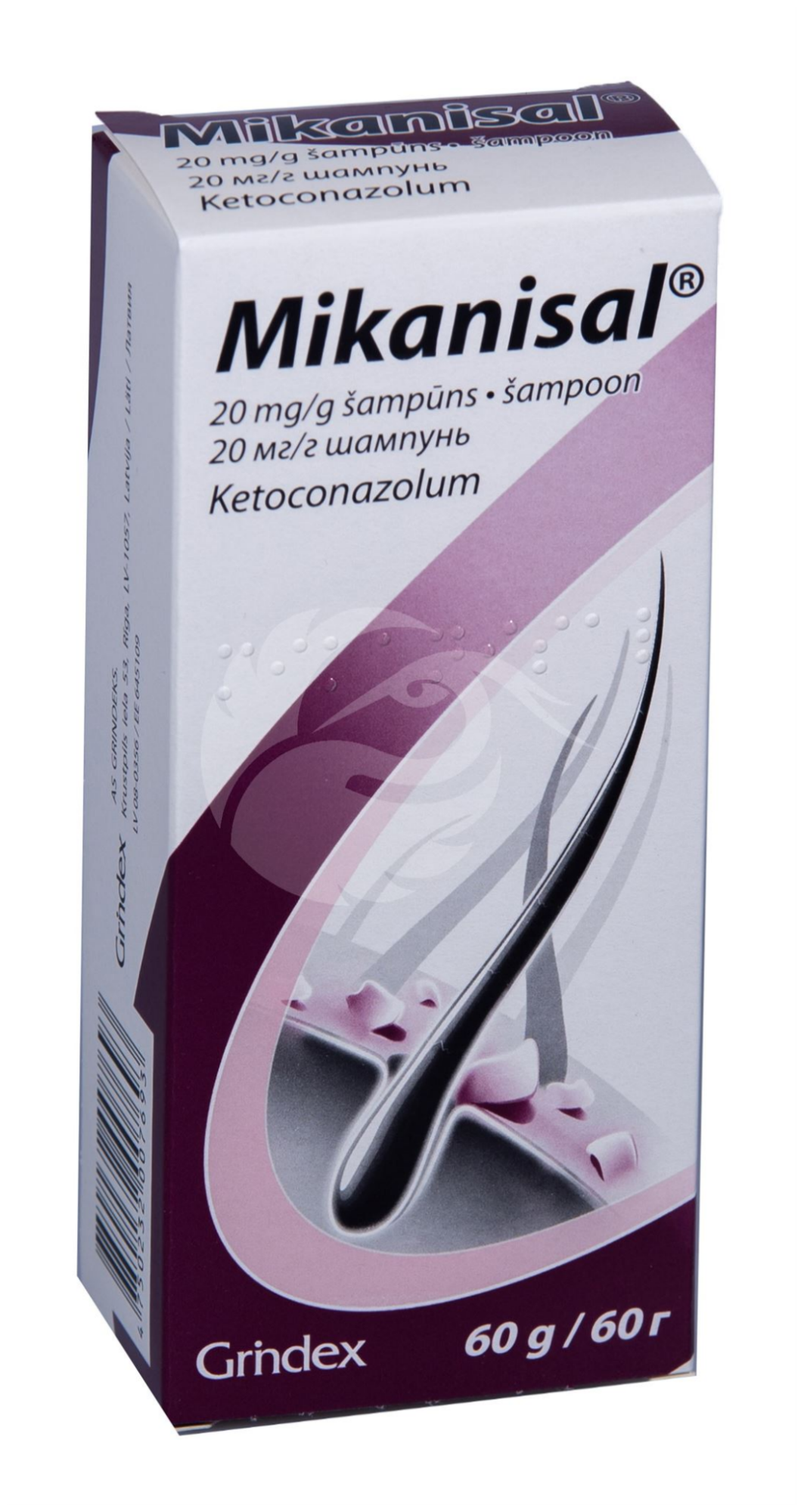 MIKANISAL ŠAMPOON 20MG 1G 60G N1