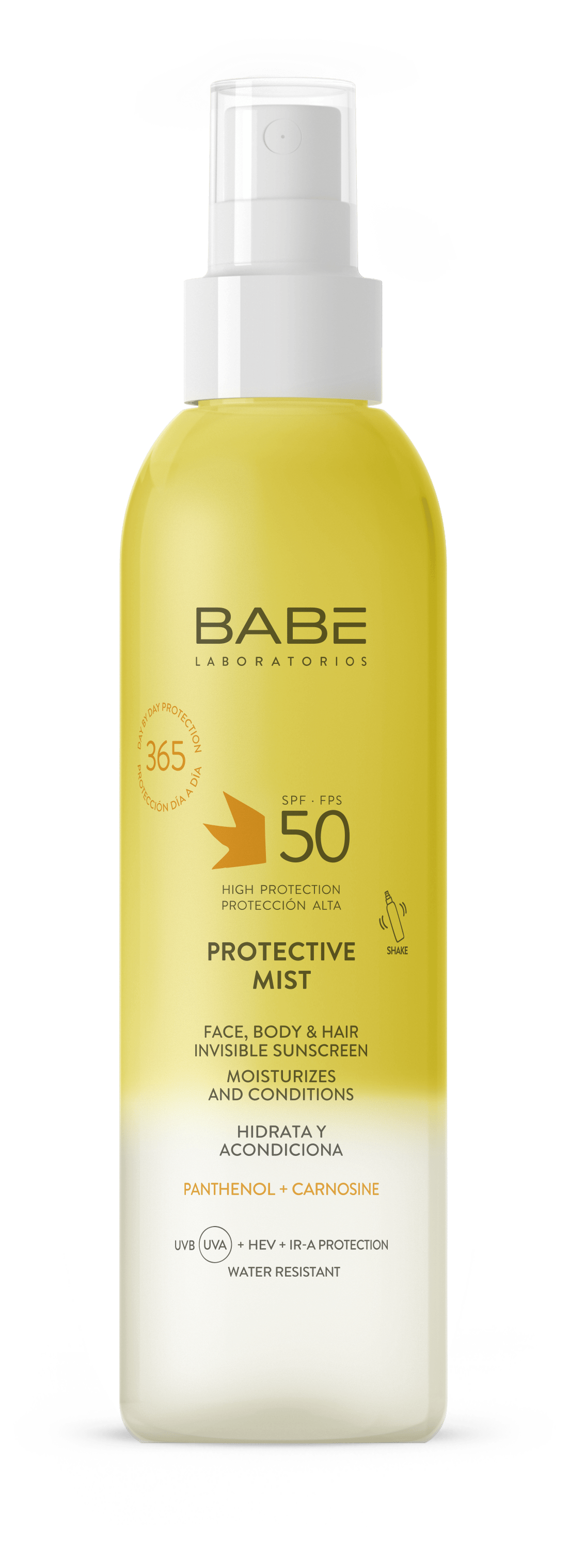 BABE PÄIKESEKAITSESPREI NÄOLE/ JUUSTELE/KEHALE SPF50 150ML