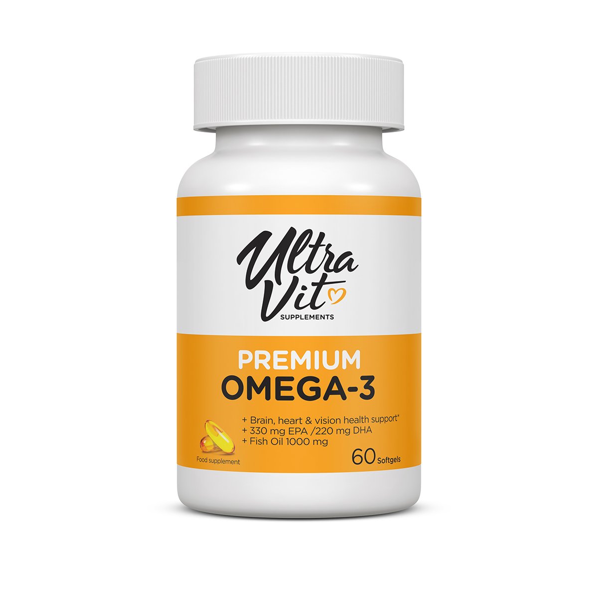 ULTRAVIT PREMIUM OMEGA-3 PEHMEKAPSLID 1000MG N60