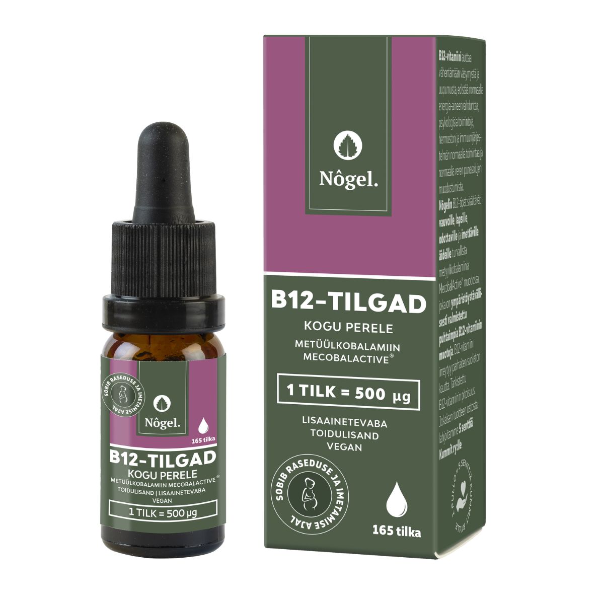 NÕGEL B12 TILGAD 500MCG KOGU PERELE 10ML