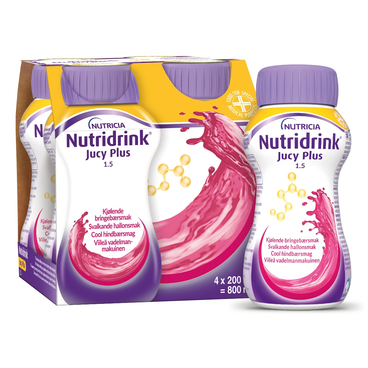 NUTRIDRINK JUCY PLUS JOOK JAHUTAV VAARIKAS 200ML N4