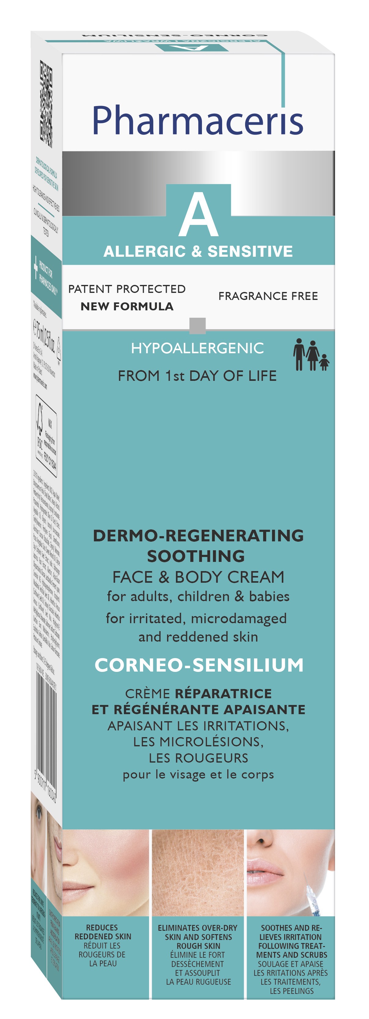 PHARMACERIS A CORNEO-SENSILIUM KREEM NÄOLE/KEHALE RAHUSTAV 75ML
