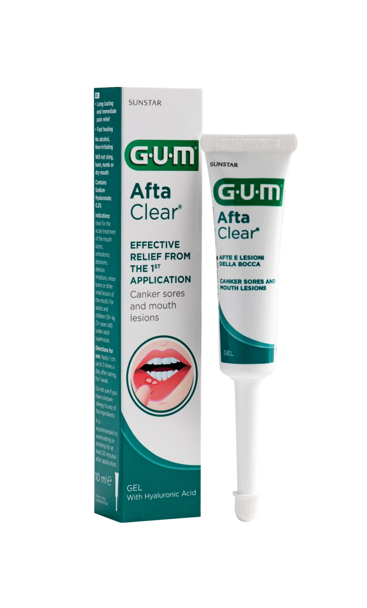 GUM SUUÕÕNE HAAVANDITE GEEL AFTACLEAR 10ML