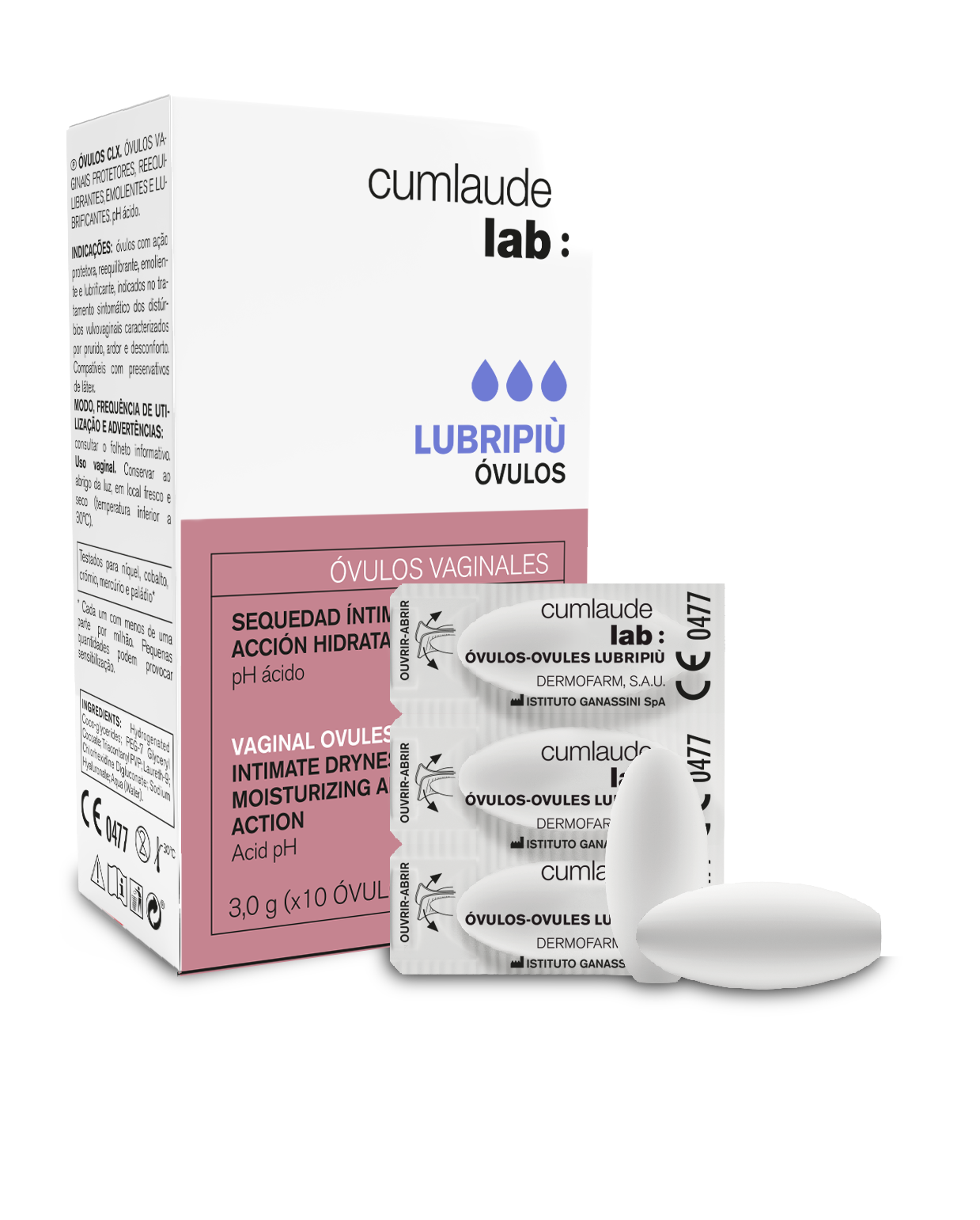 CUMLAUDE LUBRIPIU VAGINAALSED OOVULID 3G N10