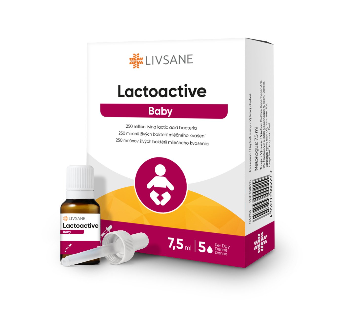 LIVSANE LACTOACTIVE BABY TILGAD 7,5ML