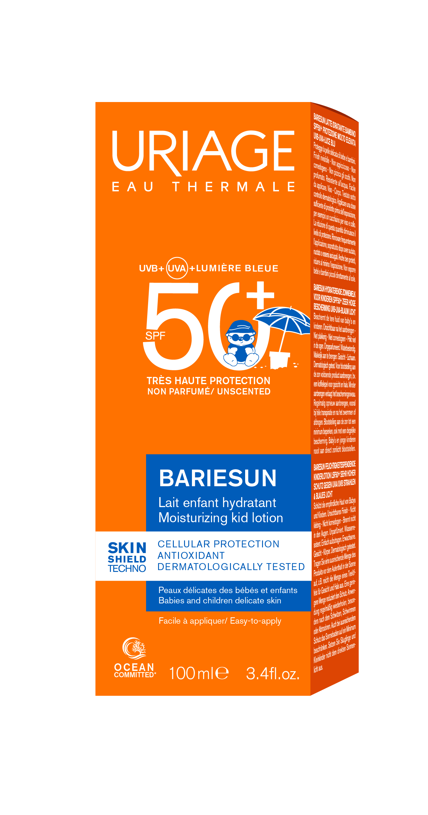 URIAGE BARIESUN PÄIKESEKAITSE KEHAPIIM SPF50+ LASTELE 100ML