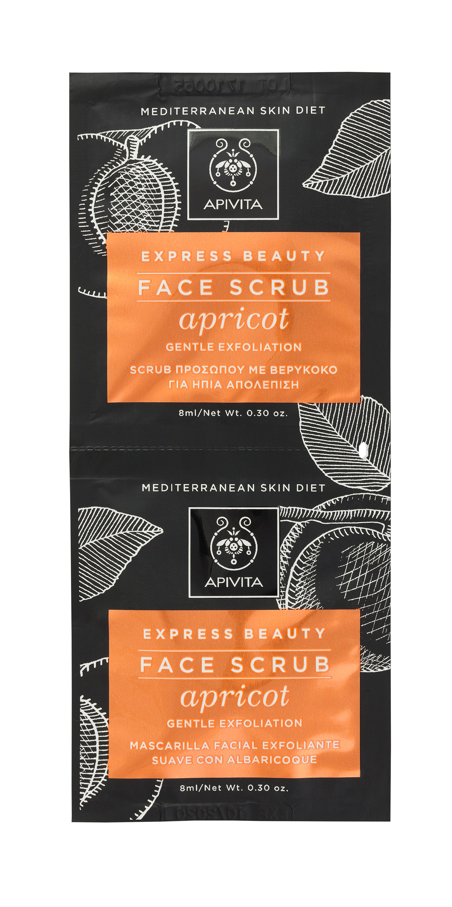 APIVITA EXPRESS NÄOKOORIJA APRIKOOSIGA 8+8ML N1