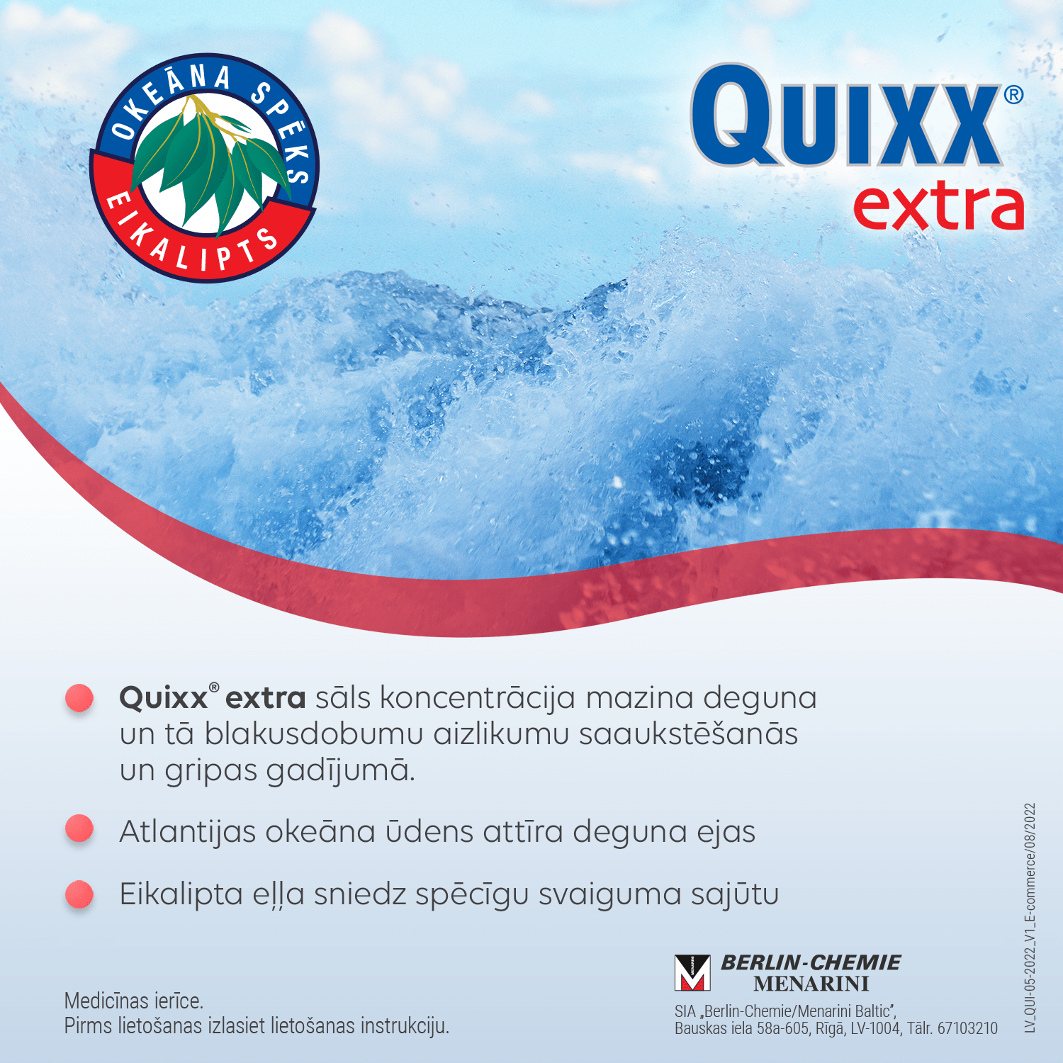 QUIXX EXTRA NINASPREI EUKALÜPT HÜPERTOONILINE 30ML