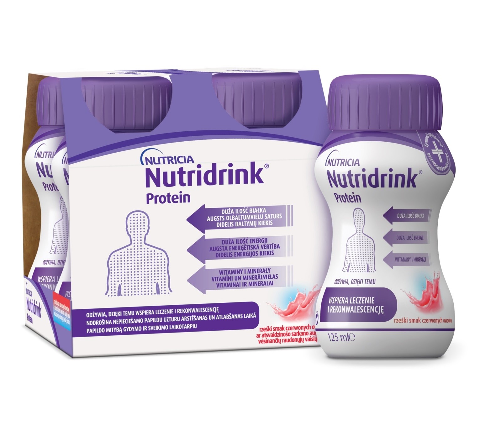 NUTRIDRINK PROTEIN JOOK PUNASED MARJAD 125ML N4