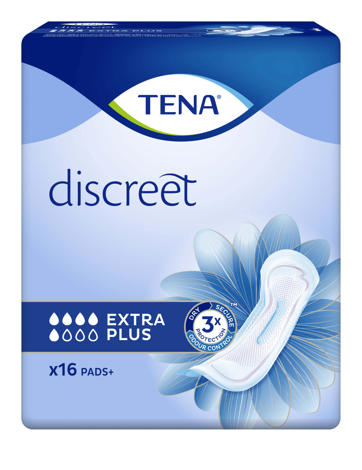 TENA DISCREET SIDE EXTRA PLUS 600ML N16