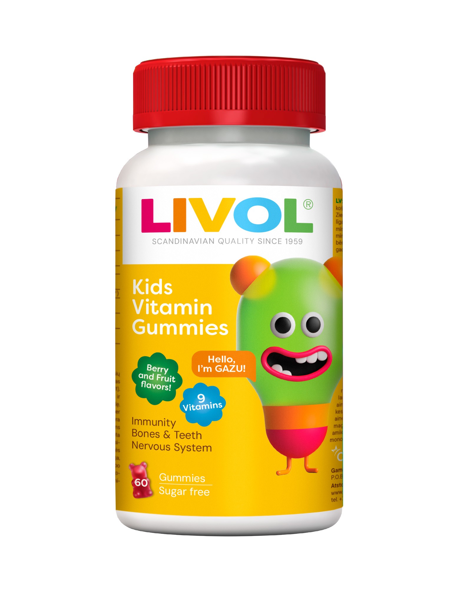 LIVOL VITAMIINI KUMMIKARUD LASTELE N60