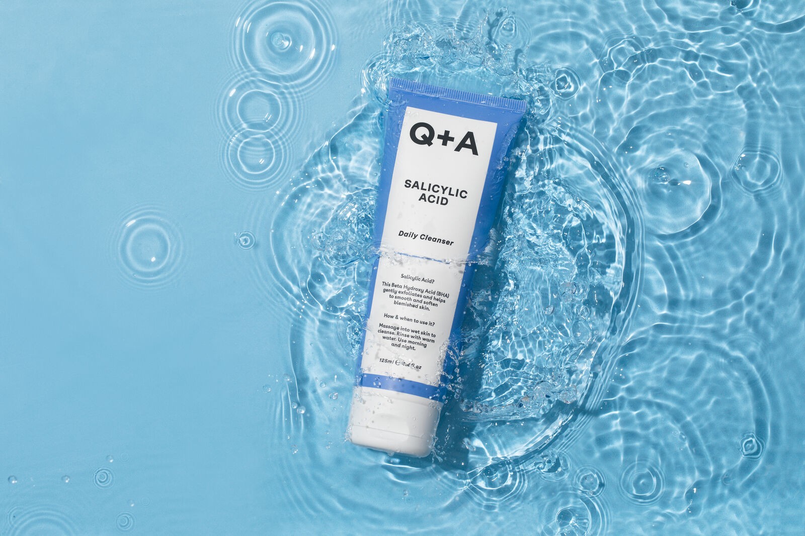 Q+A SALICYLIC ACID NÄOPUHASTUSVAHEND IGAPÄEVANE 125ML