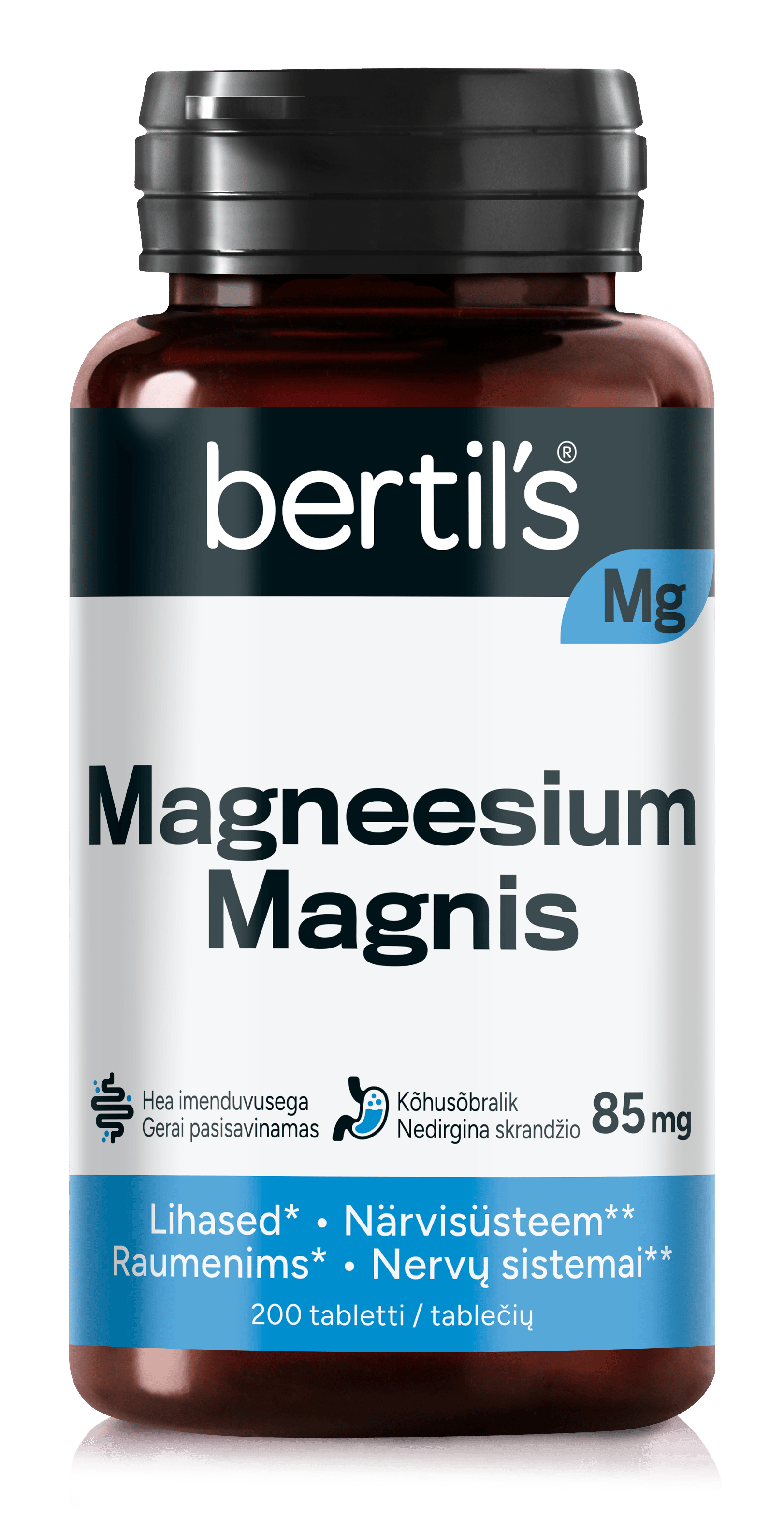 BERTILS MAGNEESIUM MAGNIS TBL 85MG N200