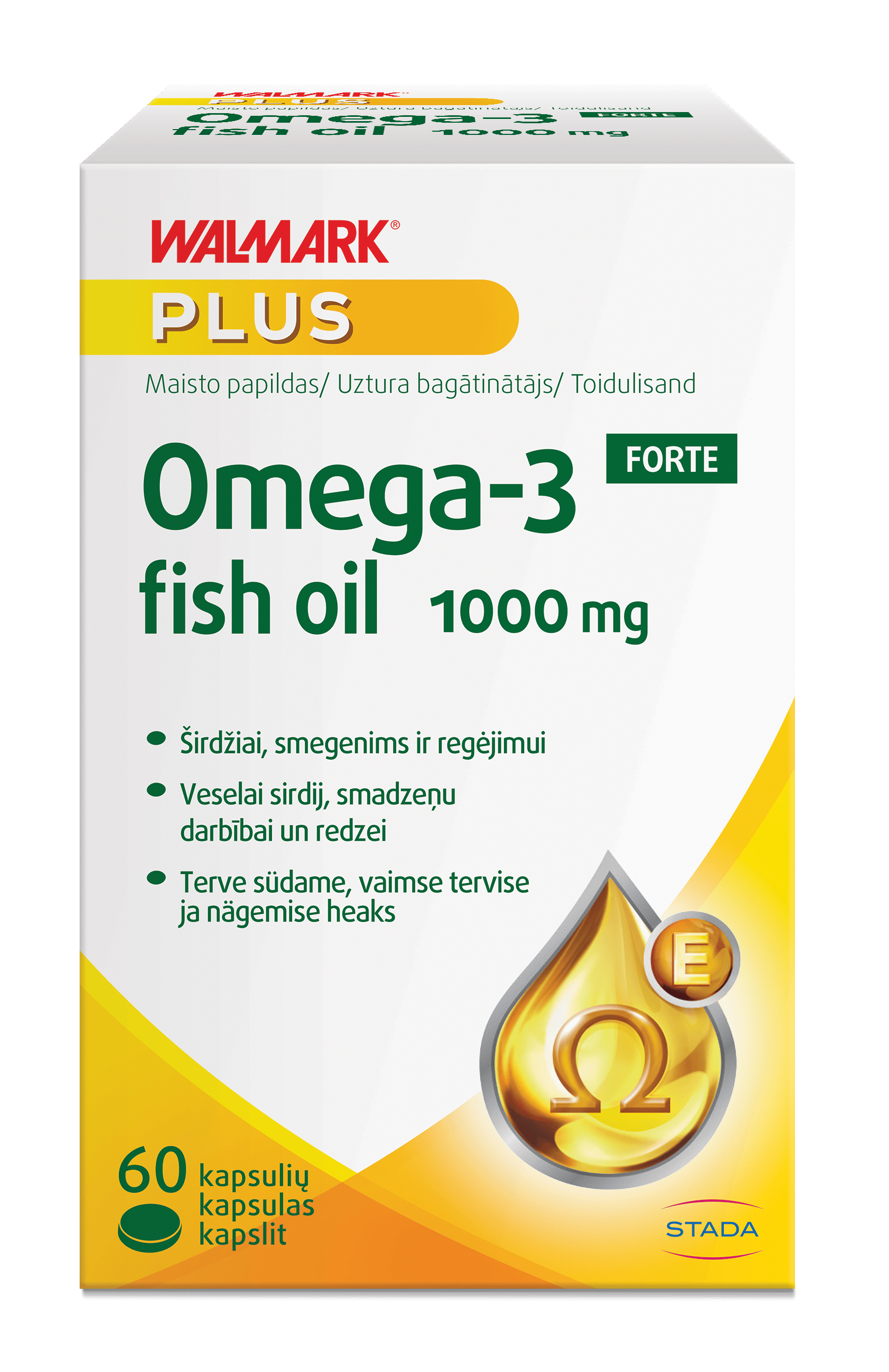 WALMARK OMEGA-3 FORTE KALAÕLI KAPSLID 1000MG N60