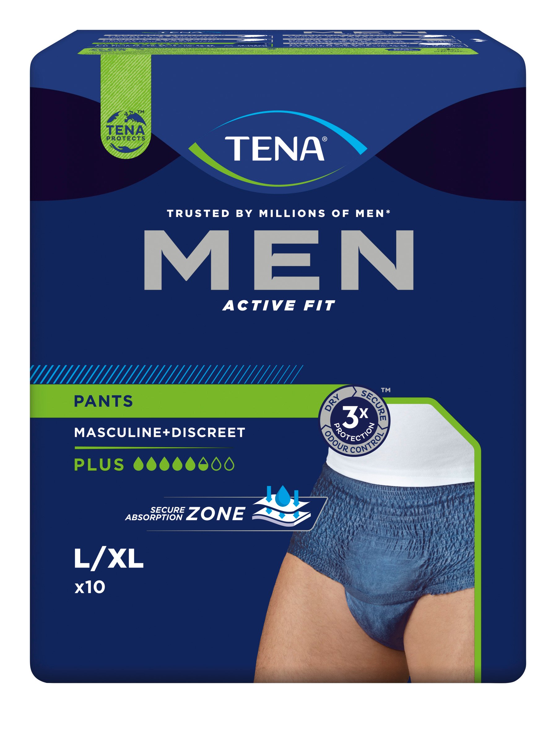 TENA MEN PANTS PLUS IMAVAD PÜKSID L/XL 1010ML N10