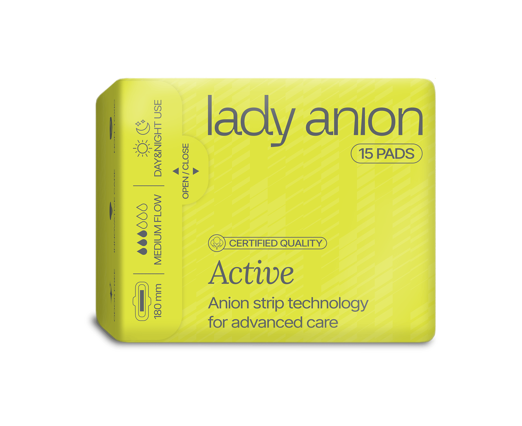 LADY ANION ACTIVE HÜGIEENILINE SIDE 180MM N15