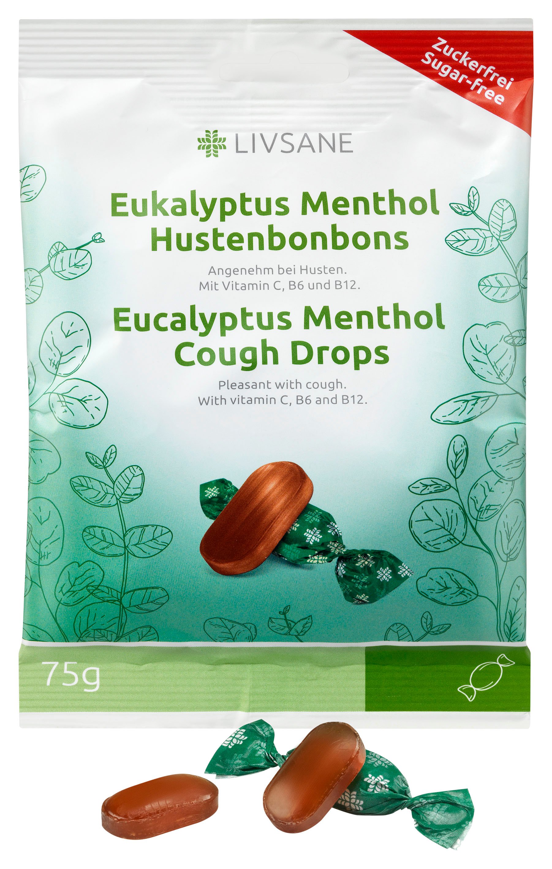 LIVSANE KURGULOSENGID EUKALÜPT/MENTOOL 75G