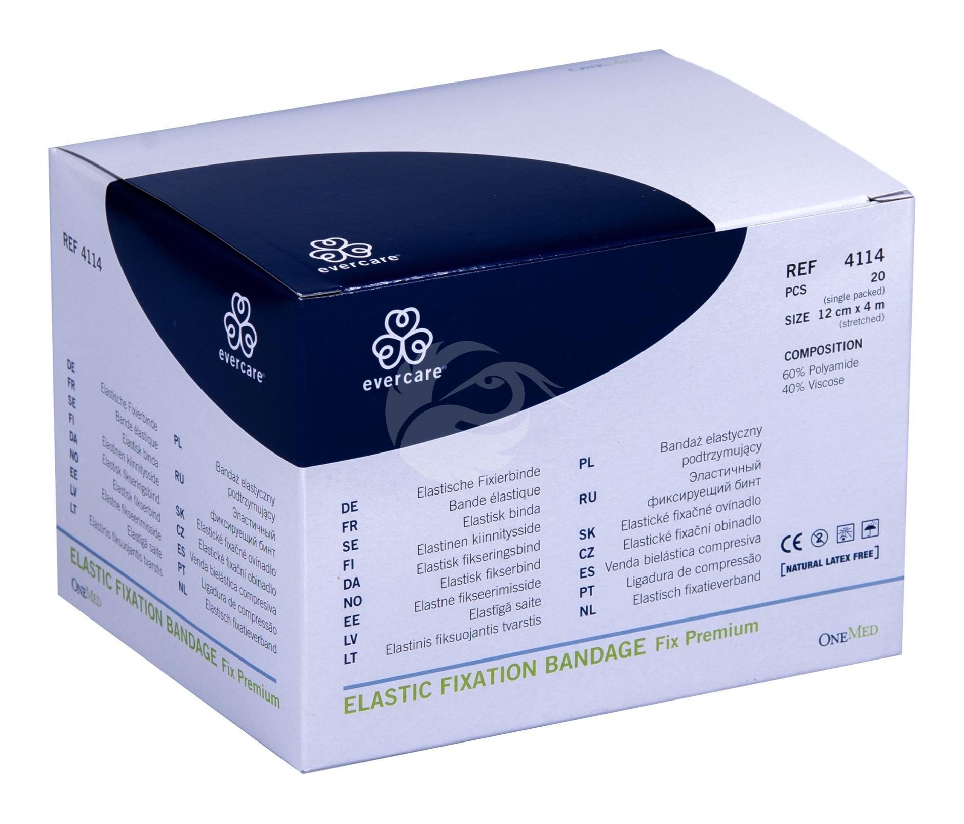 EVERCARE FIKSEERIMISSIDE 12CMX4M ELASTNE KILES N20