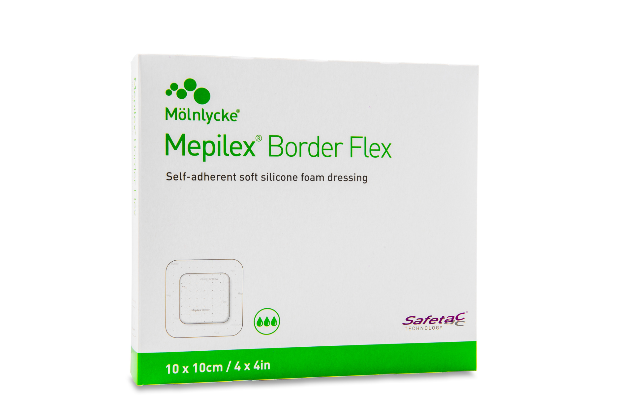 MEPILEX BORDER FLEX HAAVAPLAASTER 10X10CM STER N5