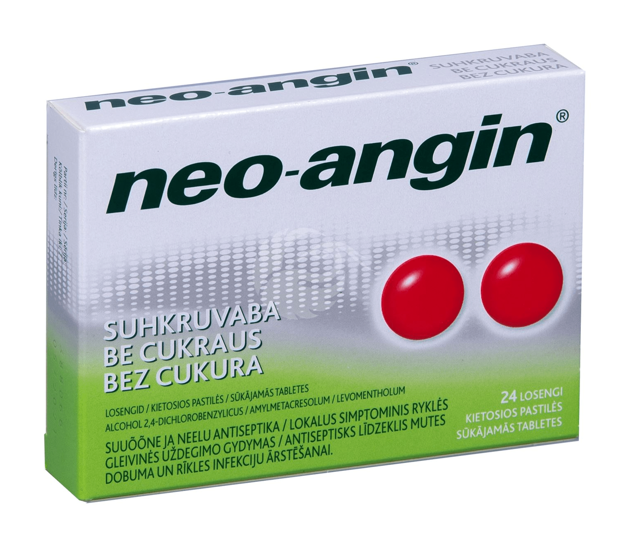NEO-ANGIN SUHKRUVABA LOSENG 0.6MG+1.2MG+5.72MG N24
