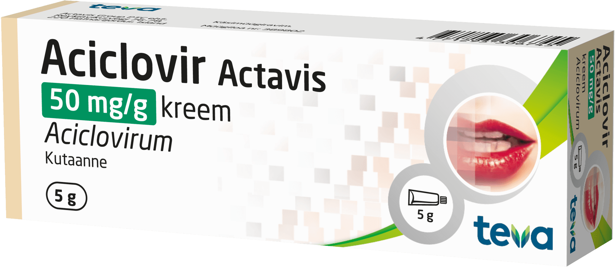 ACICLOVIR ACTAVIS KREEM 50MG 1G 5G N1