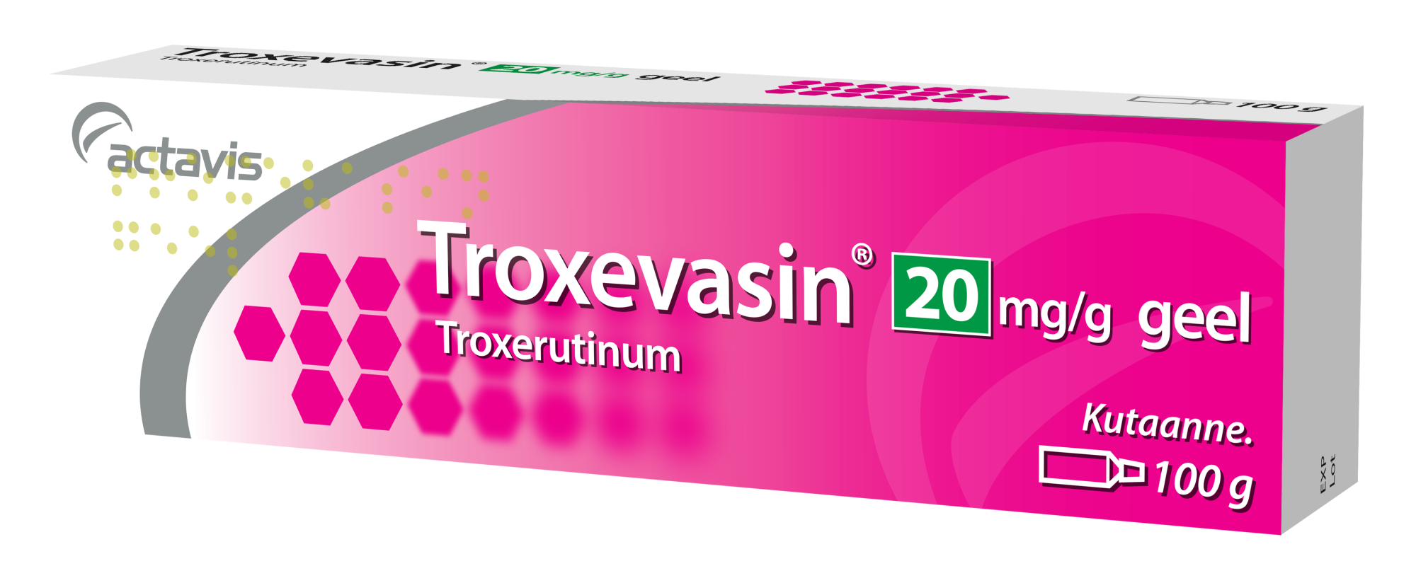 TROXEVASIN GEEL 20MG 1G 100G N1