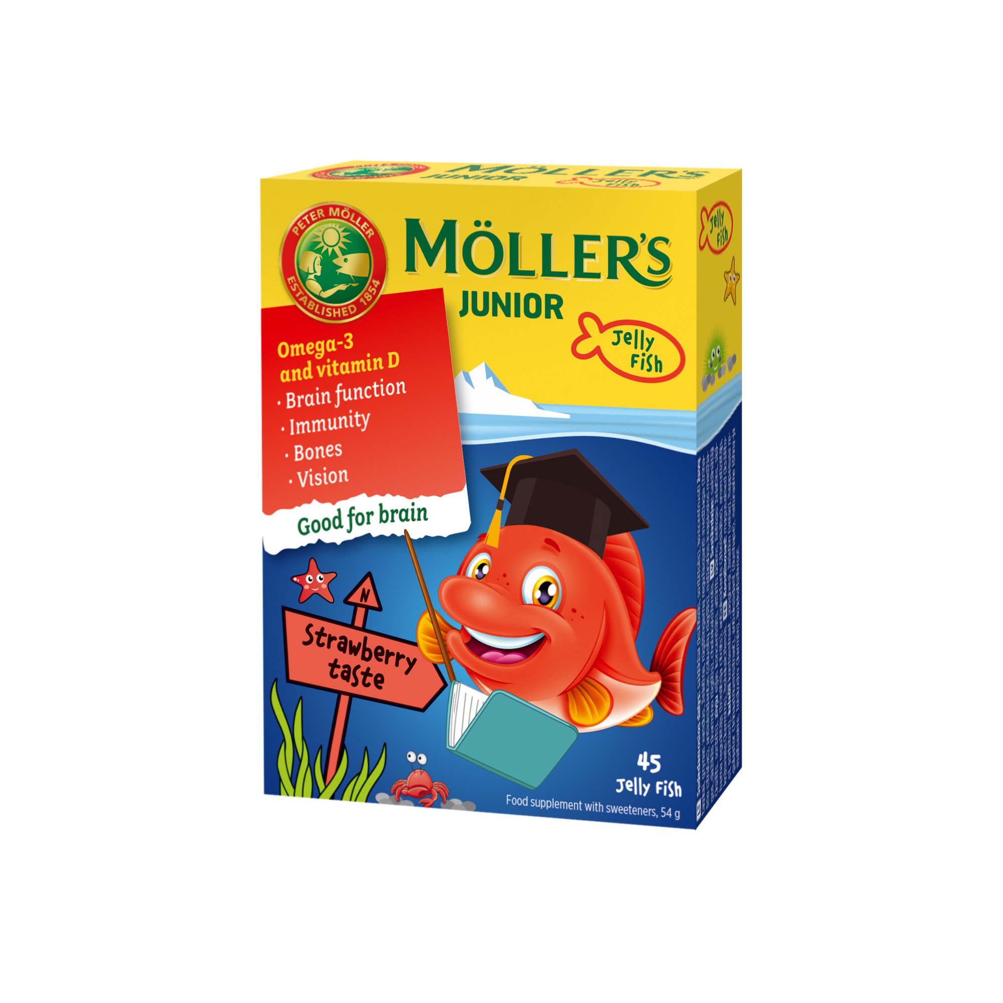 MÖLLER'S JUNIOR GEELKALAKESED MAASIKAMAITSELISED N45