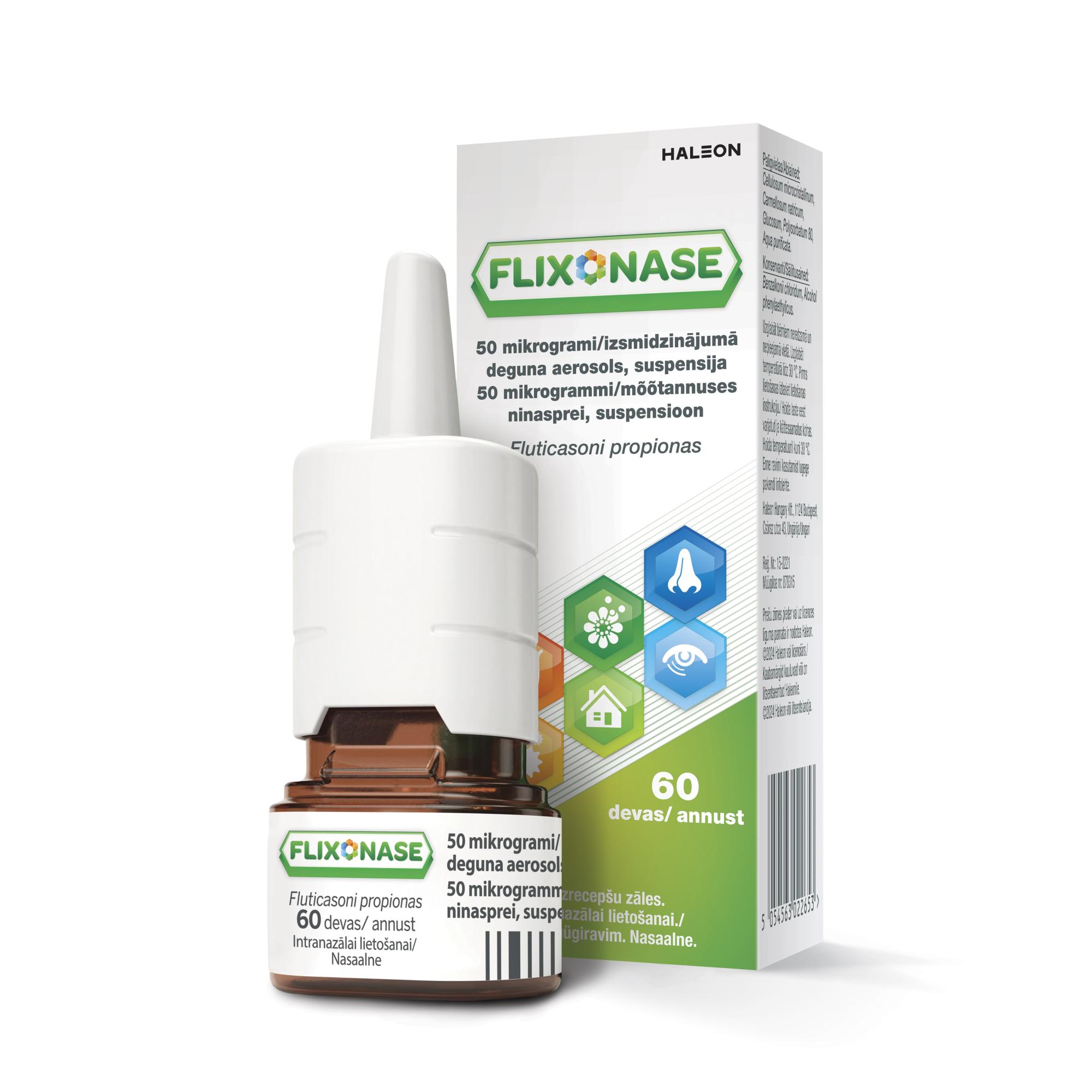 FLIXONASE NINASPREI SUSPENSIOON 50MCG 1PIHUSTUS 60ANNUST N1