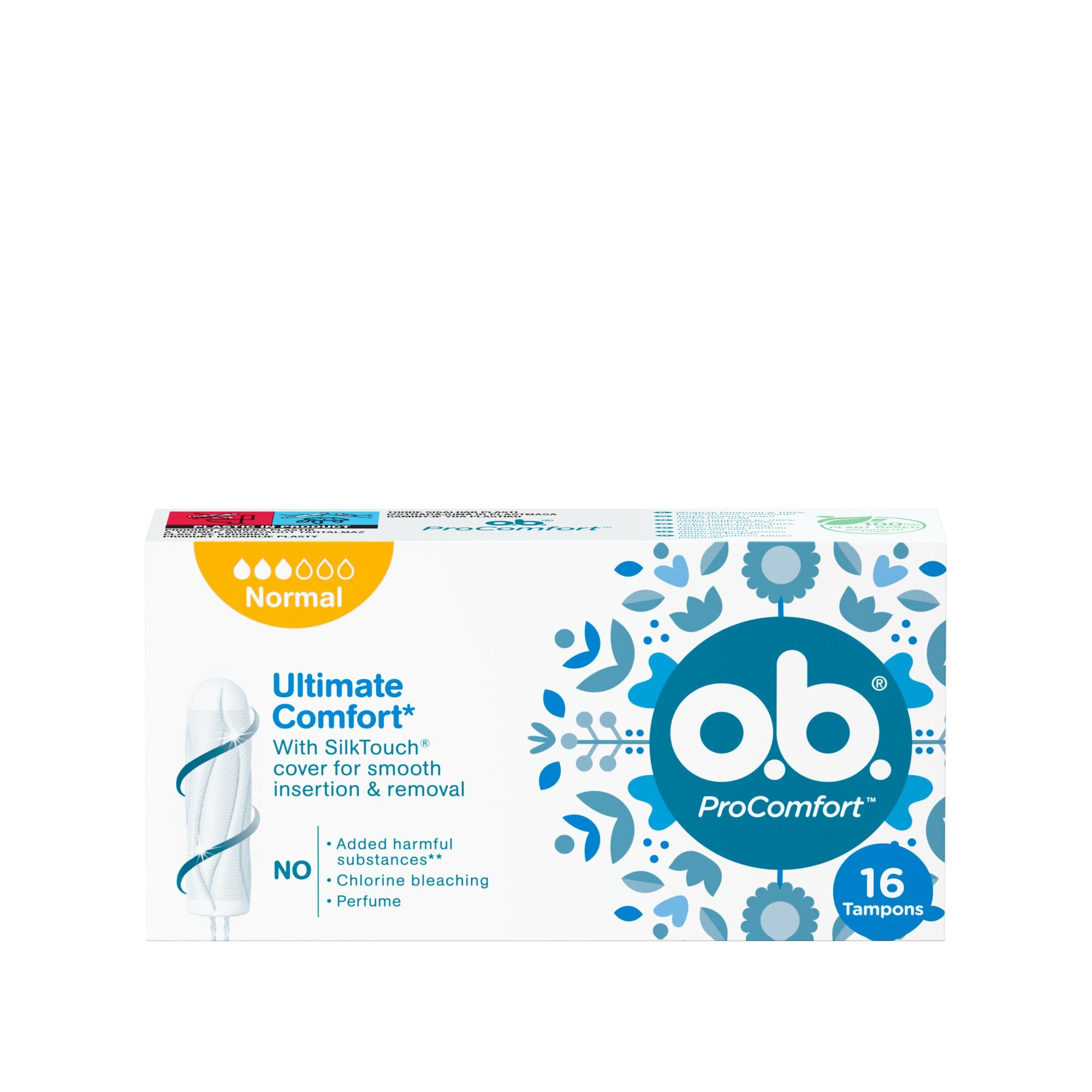 O.B. PROCOMFORT HÜGIEENILISED TAMPOONID NORMAL N16
