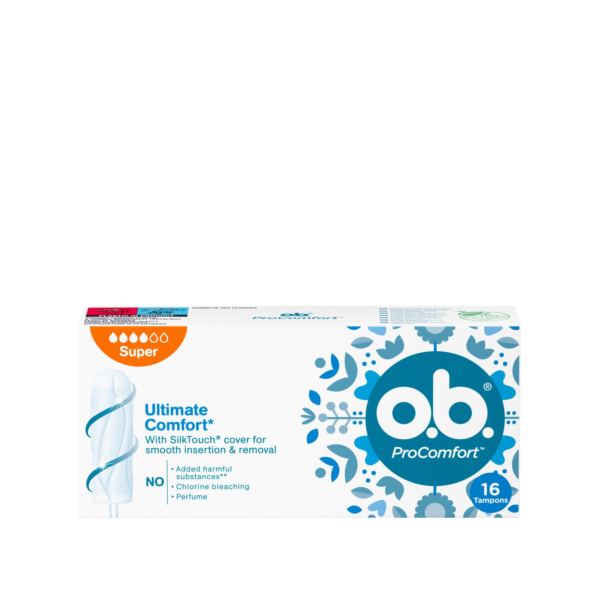 O.B. PROCOMFORT HÜGIEENILISED TAMPOONID SUPER N16