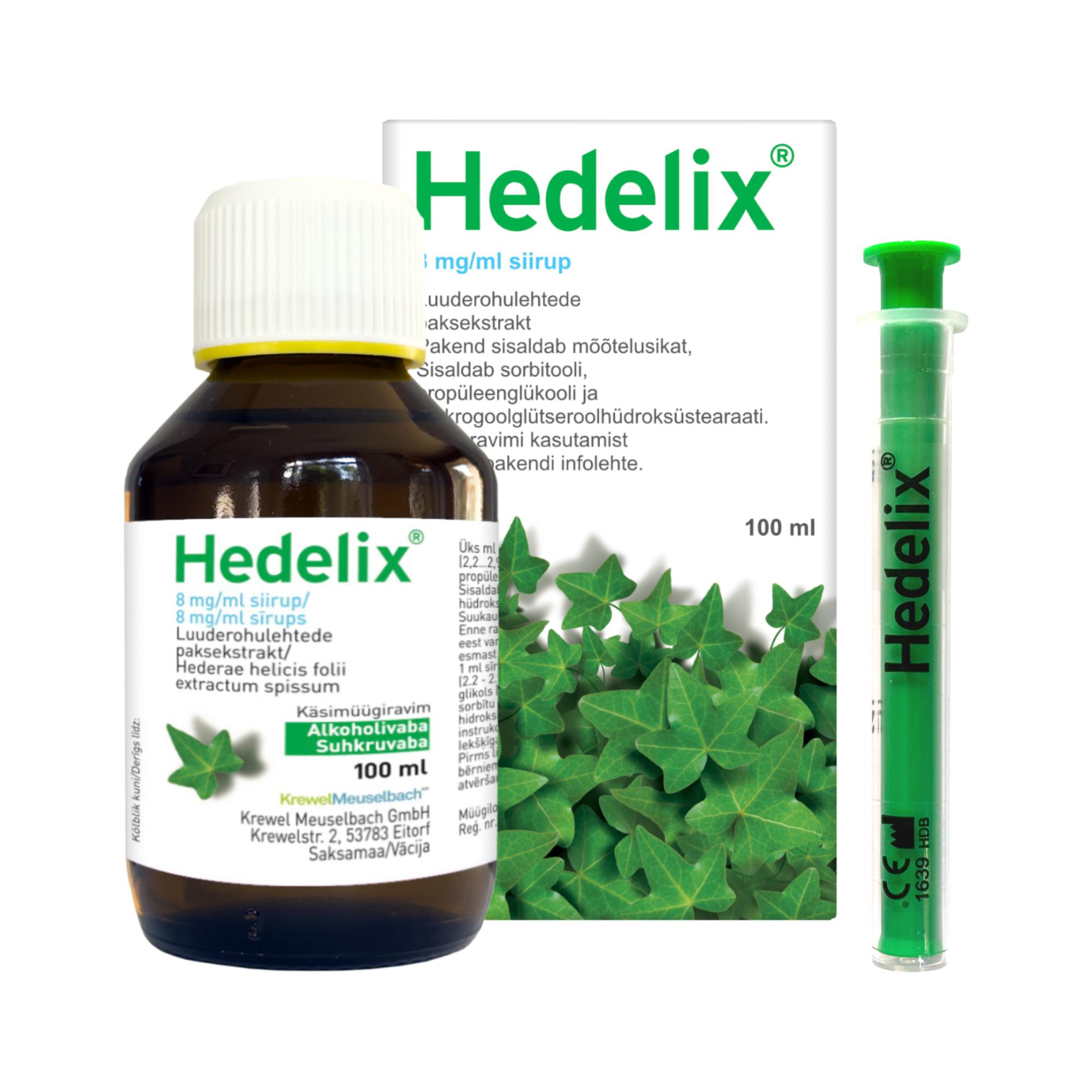 HEDELIX SIIRUP 8MG 1ML 100ML N1